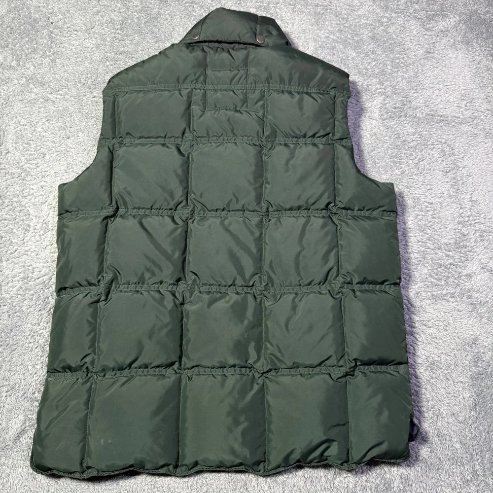 J Crew Expedition‎ Down Puffer Vest Military Green Full Zip Utility Pockets - M